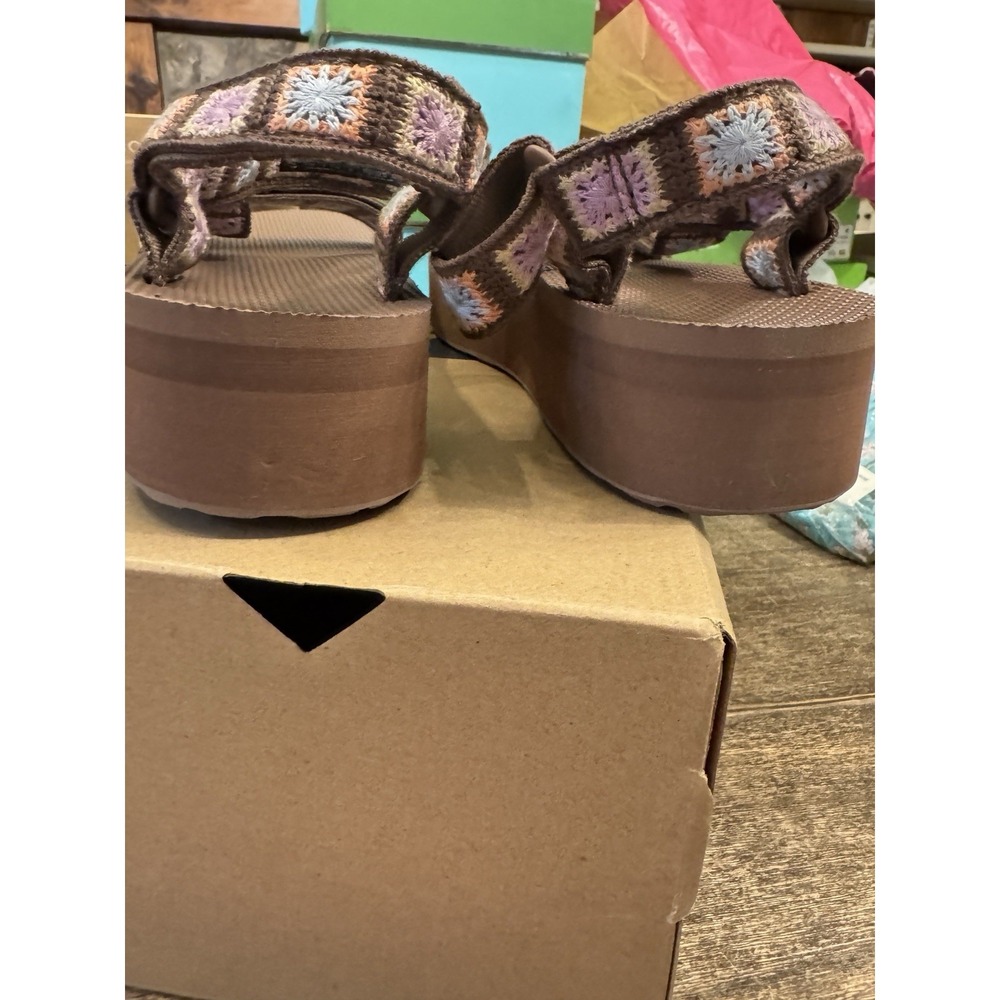 Teva Women's Flatform Universal Sandal Crochet Size 11 Gorpcore - Picture 6 of 11